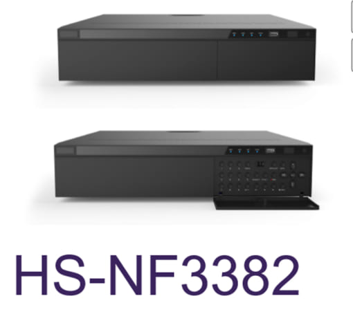 Đầu ghi hình IP 32 Kênh, up to 8 Megapixel sản xuất tại Đài loan hiệu Hisharp HS-NF3382 hỗ trợ kết nối camera onvif thông minh